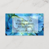 Elegant blaue aquamarine Hydrangeas blauer Rose Begleitkarte (Vorderseite)