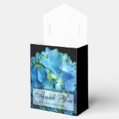 Elegant blaue aquamarine Hydrangeas blauer Rose Geschenkschachtel (Geöffnet)