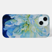 Elegant-blaue Blume Case-Mate iPhone Hülle (Rückseite (Horizontal))