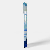 Elegant-blaue Blume Case-Mate iPhone Hülle (Rückseite / Links)