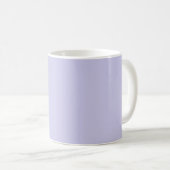 Elegant blaue Buchstaben-Initialen Kaffeetasse (VorderseiteRechts)