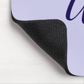 Elegant blaue Buchstaben-Initialen Mousepad (Ecke)