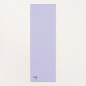 Elegant blaue Buchstaben-Initialen Yogamatte (Vorderseite)