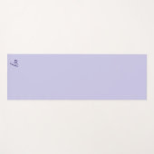 Elegant blaue Buchstaben-Initialen Yogamatte (Vorderseite (Horizontal))