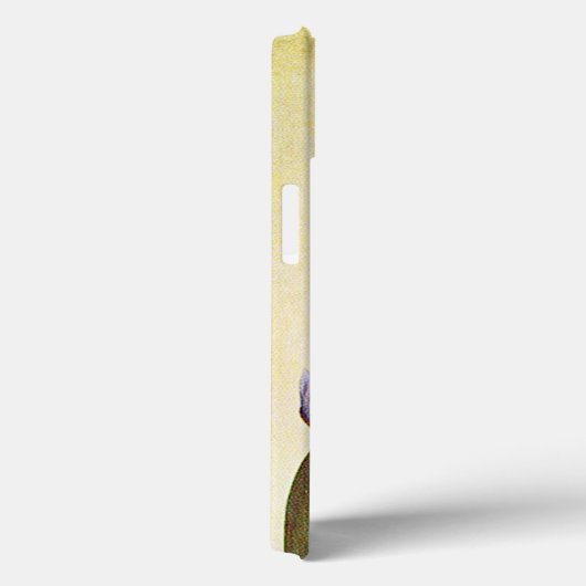 ELEGANT BLAUE IRIS BLUME Elfenbeinblume Case-Mate iPhone Hülle (Rückseite / Rechts)