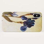 ELEGANT BLAUE IRIS BLUME Elfenbeinblume Case-Mate iPhone Hülle (Rückseite (Horizontal))