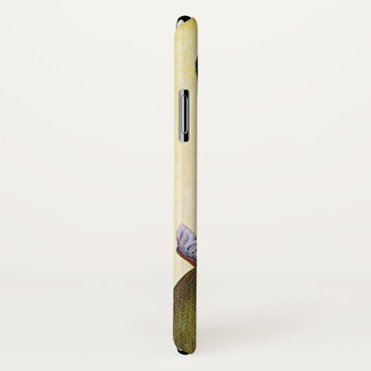 ELEGANT BLAUE IRIS BLUME Elfenbeinblume Case-Mate iPhone Hülle (Hinten/Rechts)