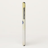 ELEGANT BLAUE IRIS BLUME Elfenbeinblume Case-Mate iPhone Hülle (Hinten/Links)