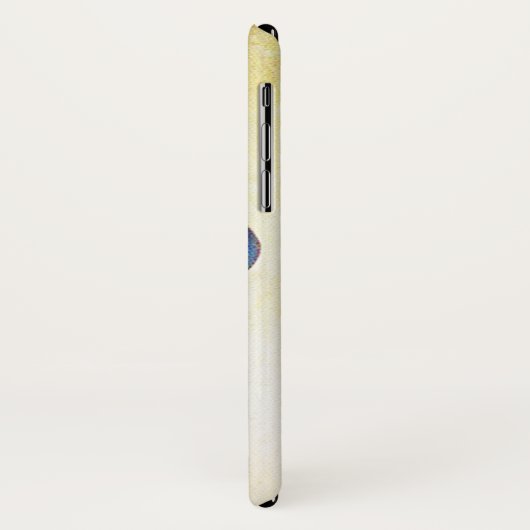 ELEGANT BLAUE IRIS BLUME Elfenbeinblume Case-Mate iPhone Hülle (Hinten/Links)