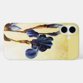 ELEGANT BLAUE IRIS BLUME Elfenbeinblume Case-Mate iPhone Hülle (Rückseite (Horizontal))