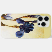 ELEGANT BLAUE IRIS BLUME Elfenbeinblume Case-Mate iPhone Hülle (Rückseite (Horizontal))