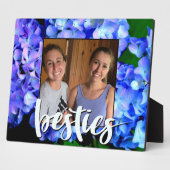 Elegant blaue lila Blumenhydrangeas Fotoplatte (Seite)