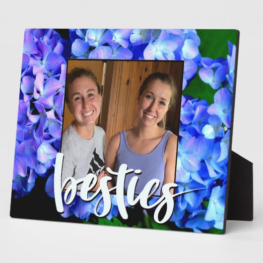 Elegant blaue lila Blumenhydrangeas Fotoplatte (Seite)