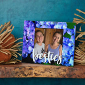 Elegant blaue lila Blumenhydrangeas Fotoplatte (Seite)