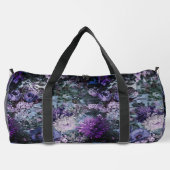 Elegant blaue Pfeffer mit Monogramm bedruckt Duffle Bag (Rückseite)