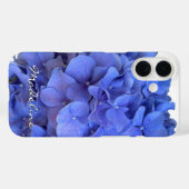 Elegant Blauer Korallenblumen Case-Mate iPhone Hülle (Rückseite (Horizontal))