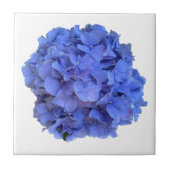 Elegant Blauer Korallenblumen Fliese (Vorderseite)