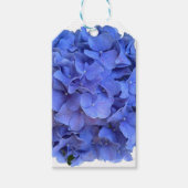 Elegant Blauer Korallenblumen Geschenkanhänger (Vorderseite)