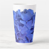 Elegant Blauer Korallenblumen Milchtasse (Vorderseite)