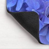 Elegant Blauer Korallenblumen Mousepad (Ecke)