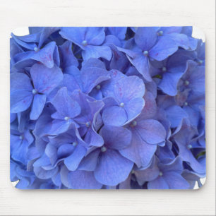 Elegant Blauer Korallenblumen Mousepad