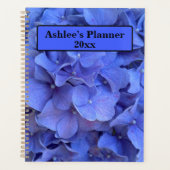 Elegant Blauer Korallenblumen Planer (Vorderseite)