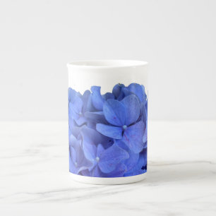 Elegant Blauer Korallenblumen Porzellantasse
