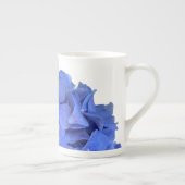 Elegant Blauer Korallenblumen Porzellantasse (Rechts)