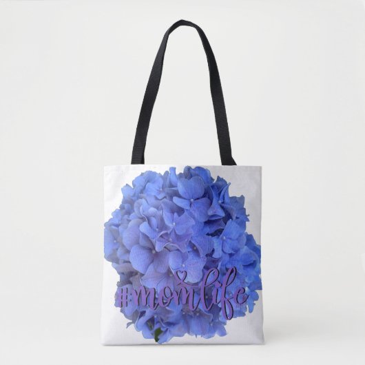Elegant Blauer Korallenblumen Tasche (Vorderseite)