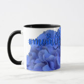 Elegant Blauer Korallenblumen Tasse (Links)