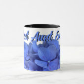 Elegant Blauer Korallenblumen Tasse (Zentrum)