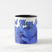 Elegant Blauer Korallenblumen Tasse (Zentrum)