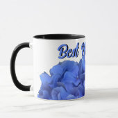 Elegant Blauer Korallenblumen Tasse (Links)