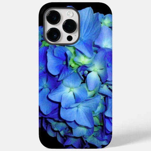 Elegant bläulich blühende Rose Blaue Hydrangeas Case-Mate iPhone Hülle (Rückseite)