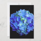 Elegant bläulich blühende Rose Blaue Hydrangeas Einladung (Vorderseite)