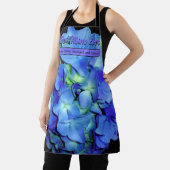 Elegant bläulich blühende Rose Blaue Hydrangeas Schürze (InSitu)