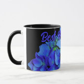 Elegant bläulich blühende Rose Blaue Hydrangeas Tasse (Links)