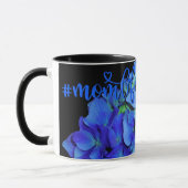 Elegant bläulich blühende Rose Blaue Hydrangeas Tasse (Links)