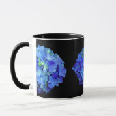 Elegant bläulich blühende Rose Blaue Hydrangeas Tasse (Links)