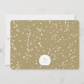 Elegant Blessings Script Religiöses Weihnachtsfest Feiertagskarte (Rückseite)