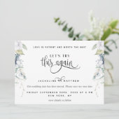 Elegant Bliss Probieren wir mal wieder diese Liebe Save The Date (Stehend Vorderseite)