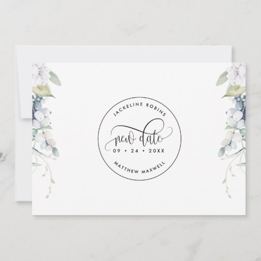 Elegant Bliss Probieren wir mal wieder diese Liebe Save The Date (Rückseite)