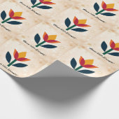 "Elegant Bloom Essence" Geschenkpapier (Ecke)