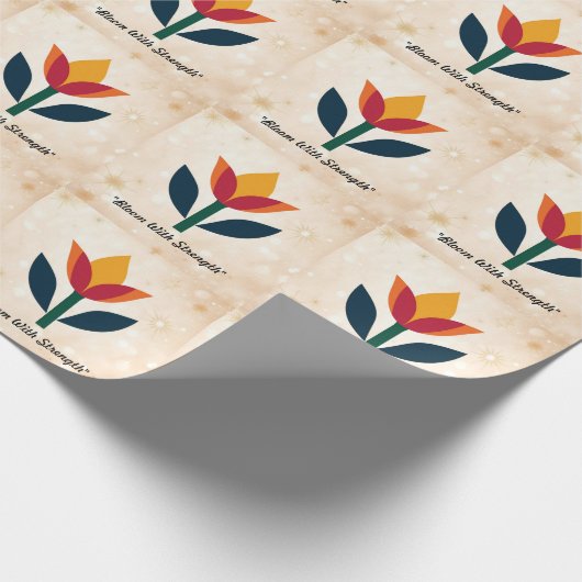 "Elegant Bloom Essence" Geschenkpapier (Ecke)