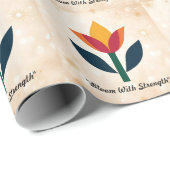 "Elegant Bloom Essence" Geschenkpapier (Rolleneckpunkt)