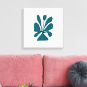 Elegant Bloom Stretched Canvas Print Leinwanddruck (Insitu (Wohnzimmer))