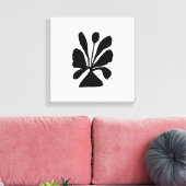 Elegant Bloom Stretched Canvas Print Leinwanddruck (Insitu (Wohnzimmer))