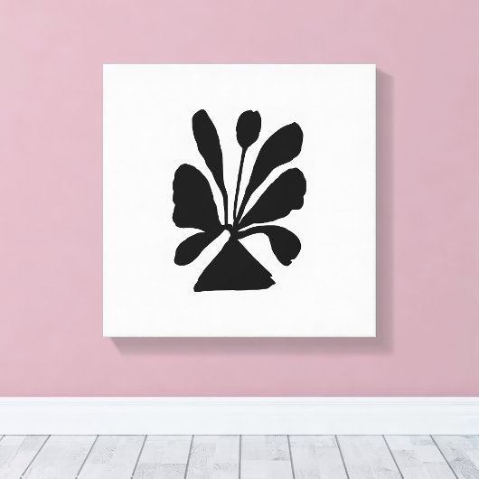 Elegant Bloom Stretched Canvas Print Leinwanddruck