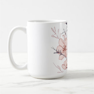 Elegant Blooming Flower Illustration Kaffeetasse