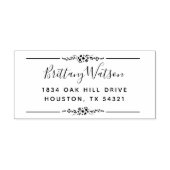 Elegant Blooms Floral Address Permastempel (Design)